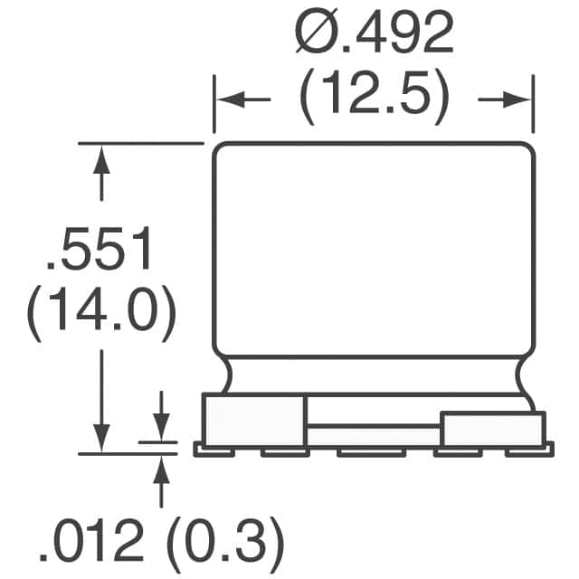 MAL214699807E3 Vishay Beyschlag/Draloric/BC Components  Condensadores electrolíticos de aluminio